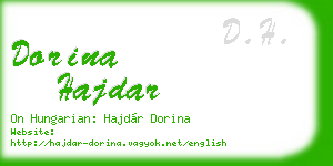 dorina hajdar business card