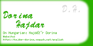 dorina hajdar business card